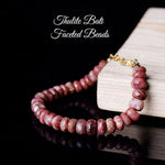 Load image into Gallery viewer, Thulite Faceted Bati Beads Bracelet
