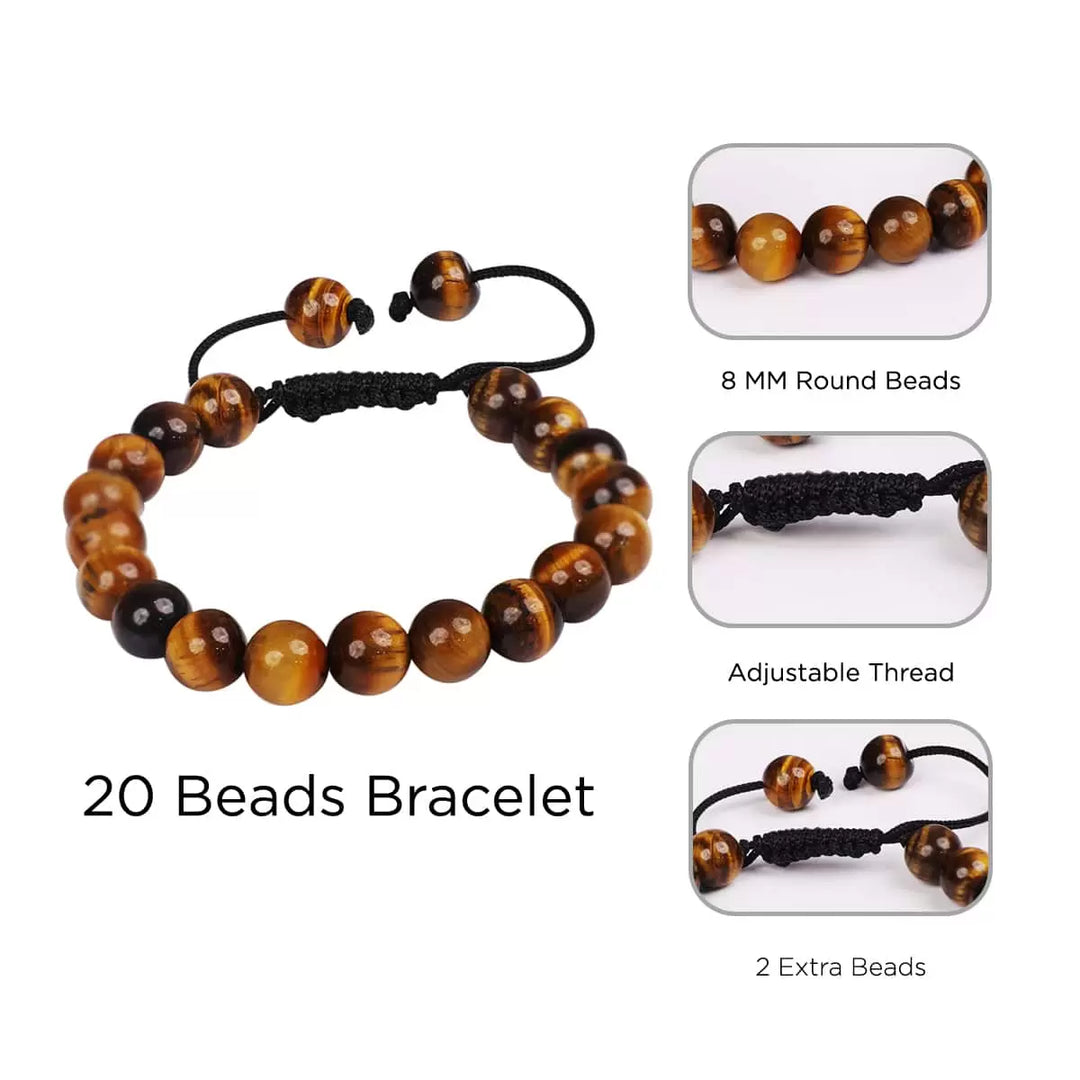 Tiger Eye Thread Bracelet 8mm