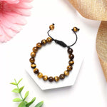 Load image into Gallery viewer, Tiger Eye Thread Bracelet 8mm
