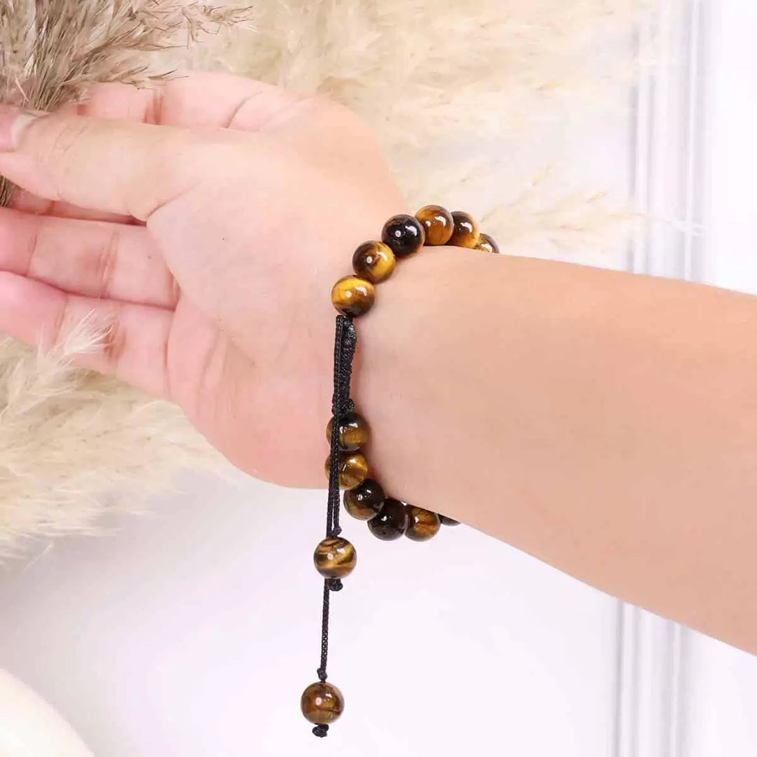 Tiger Eye Thread Bracelet 8mm