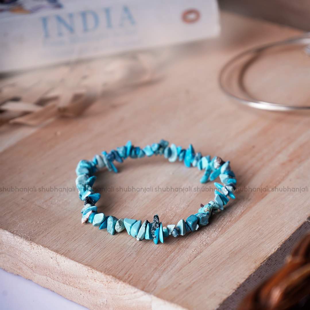 Turquoise Firoza Chips Bracelet