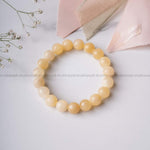 Load image into Gallery viewer, Yellow Calcite Round Beads Bracelet
