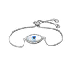 Load image into Gallery viewer, Turkish Evil Eye Mother of Pearls Charm Bracelet
