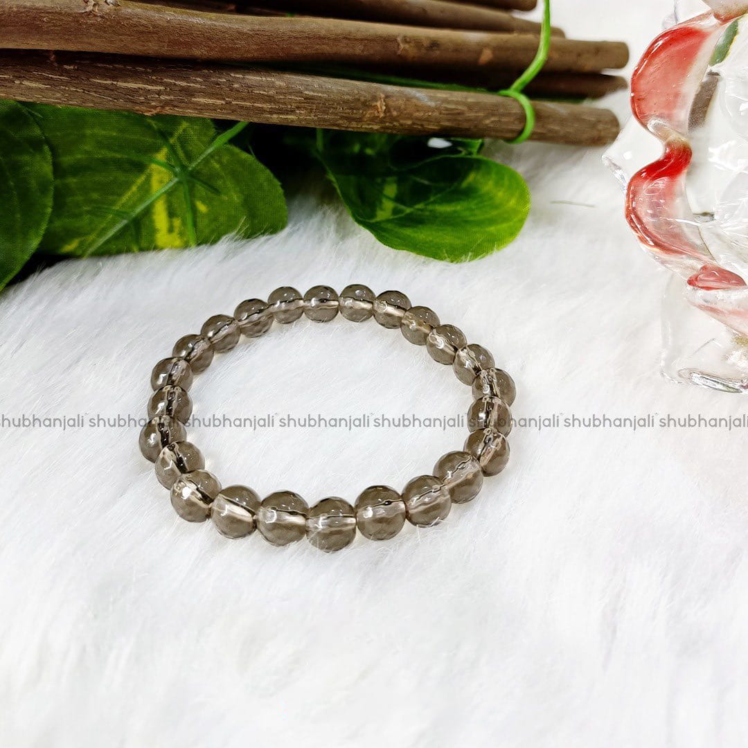 Smoky Quartz Faceted Bracelet