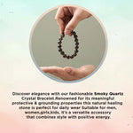 Load image into Gallery viewer, Smoky Quartz Bracelet In Round Beads
