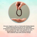 Load image into Gallery viewer, Smokey Quartz Round Beads Bracelet
