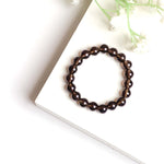 Load image into Gallery viewer, Smokey Quartz Round Beads Bracelet
