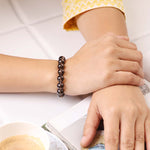 Load image into Gallery viewer, Smokey Quartz Round Beads Bracelet
