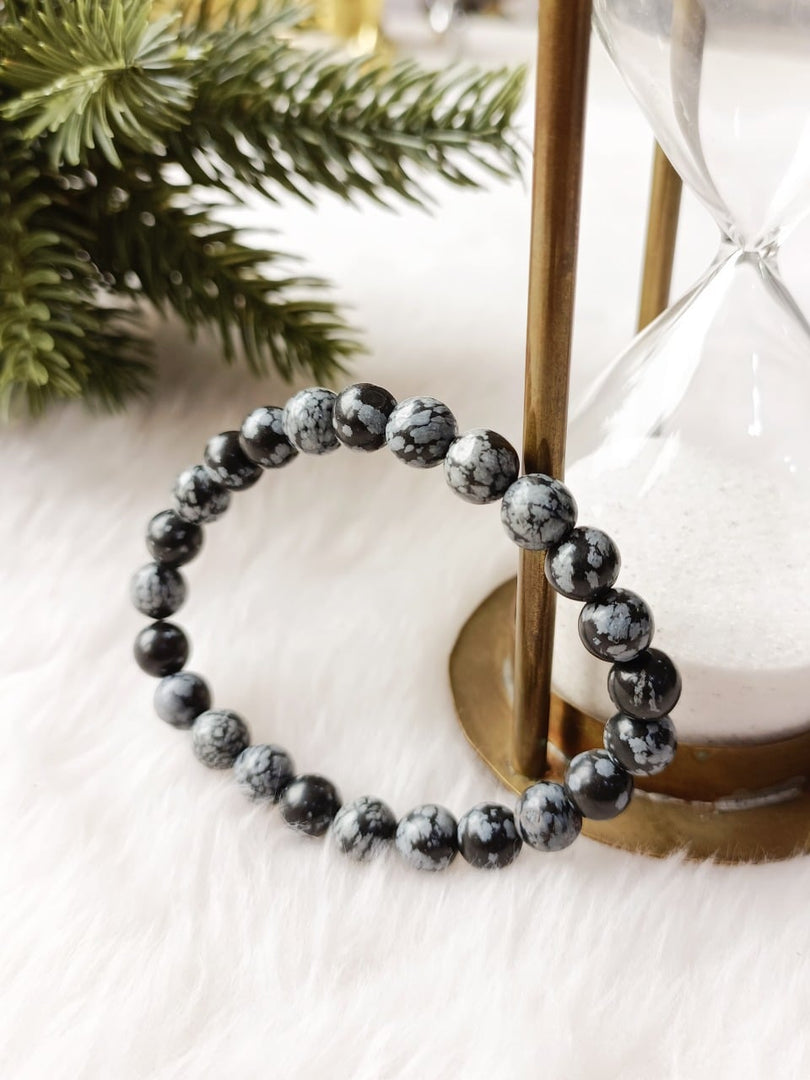 Snowflake Jasper Bracelet - 8mm