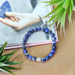Load image into Gallery viewer, Sodalite Buddha Bracelet
