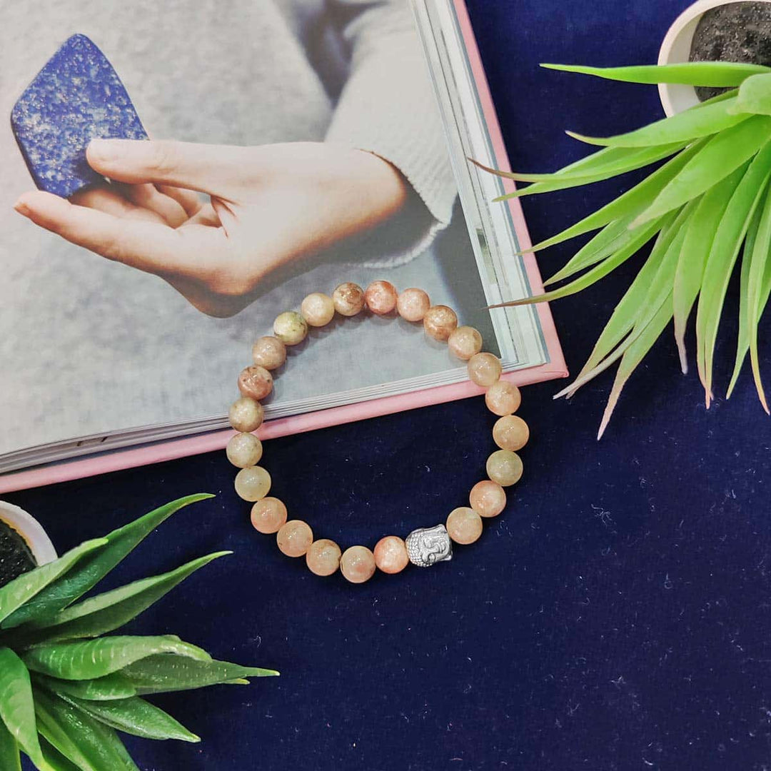 Sunstone Buddha Bracelet