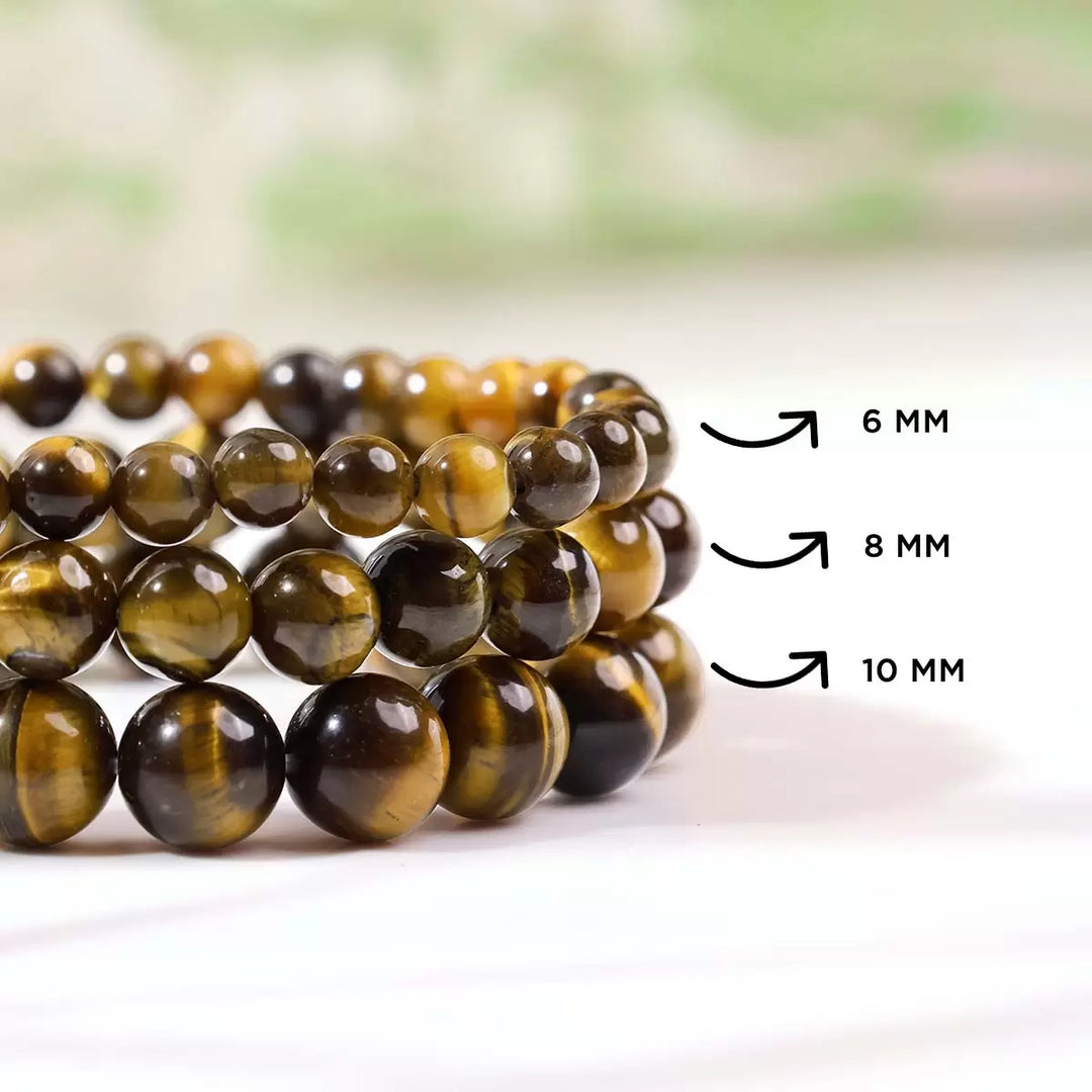 Tiger Eye Bracelet In Round Beads