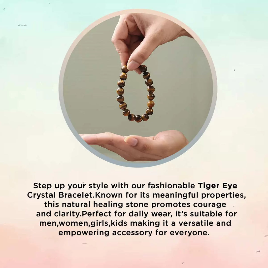 Tiger Eye Bracelet In Round Beads