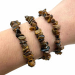Load image into Gallery viewer, Tiger&#39;s Eye Chip Stone Bracelet
