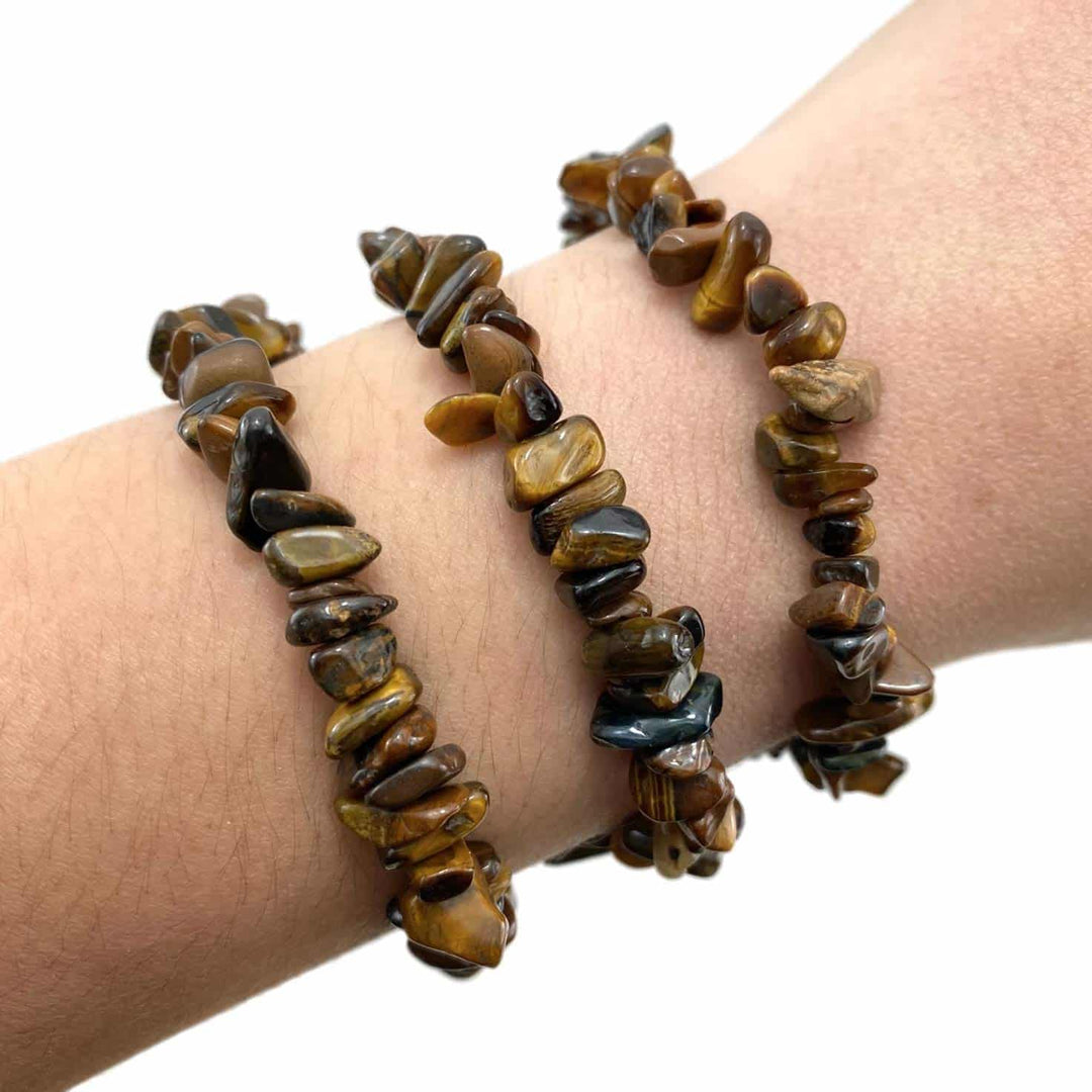 Tiger's Eye Chip Stone Bracelet