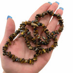 Load image into Gallery viewer, Tiger&#39;s Eye Chip Stone Bracelet
