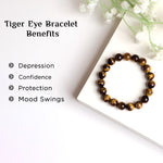 Load image into Gallery viewer, Tiger Eye Round Beads Bracelet
