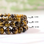 Load image into Gallery viewer, Tiger Eye Round Beads Bracelet
