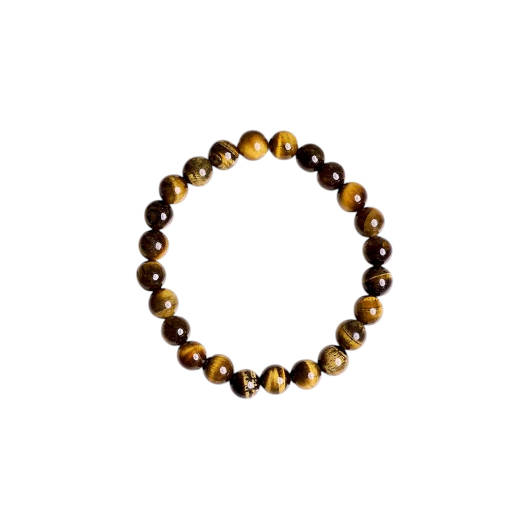Tiger Eye Round Beads Bracelet