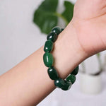 Load image into Gallery viewer, Green Jade Tumble Bracelet
