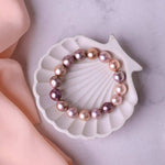 Load image into Gallery viewer, Pink / Purple Baroque Pearl Bracelet
