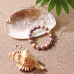 Load image into Gallery viewer, Pink / Purple Baroque Pearl Bracelet
