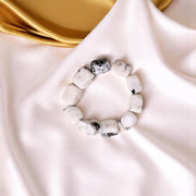 Rainbow Moonstone Tumble Bracelet