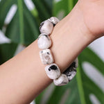 Load image into Gallery viewer, Rainbow Moonstone Tumble Bracelet
