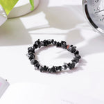 Load image into Gallery viewer, Snowflake Obsidian Chips Bracelet
