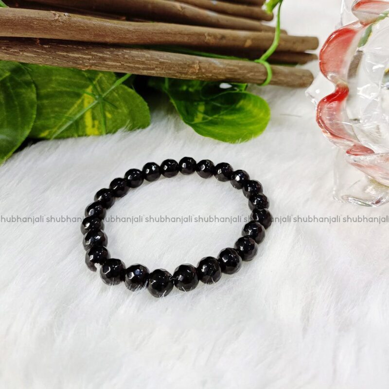 Black Onyx Faceted Bracelet