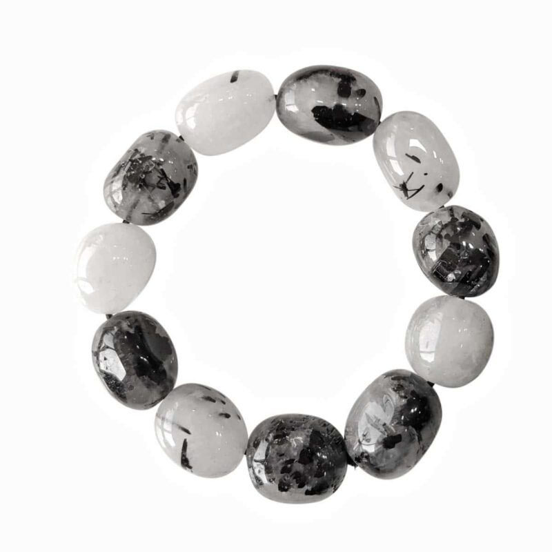 Shop Black Routile Crystal Tumble Bracelet