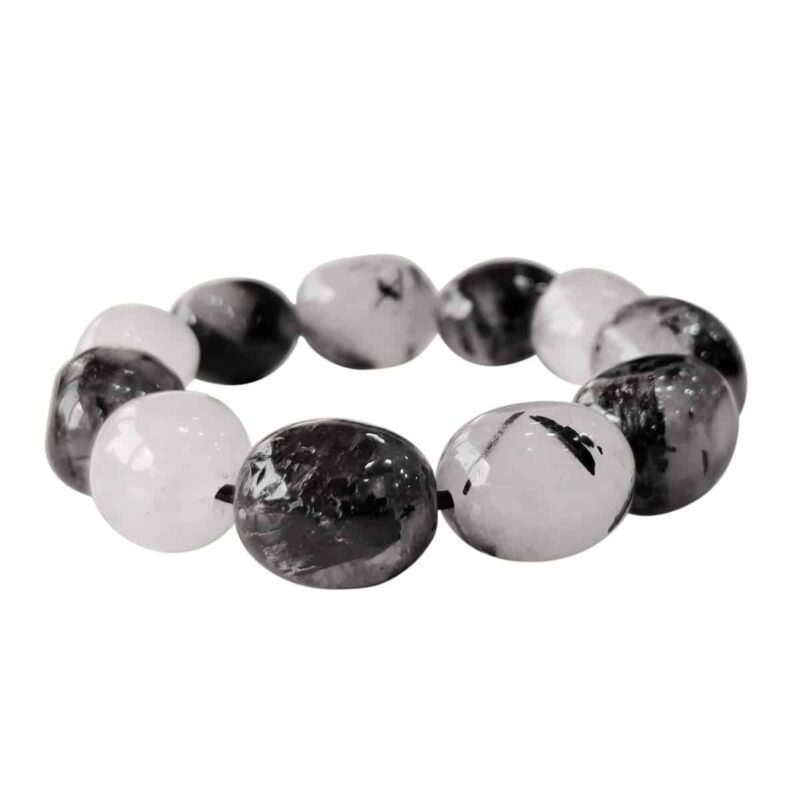 Shop Black Routile Crystal Tumble Bracelet