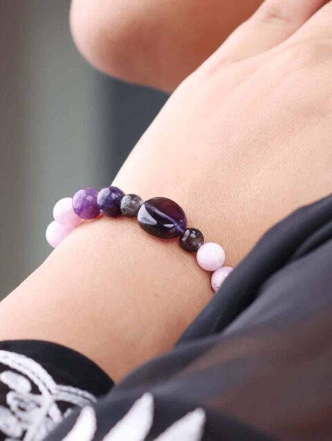 Natural Crystal Beads Addiction Bracelet