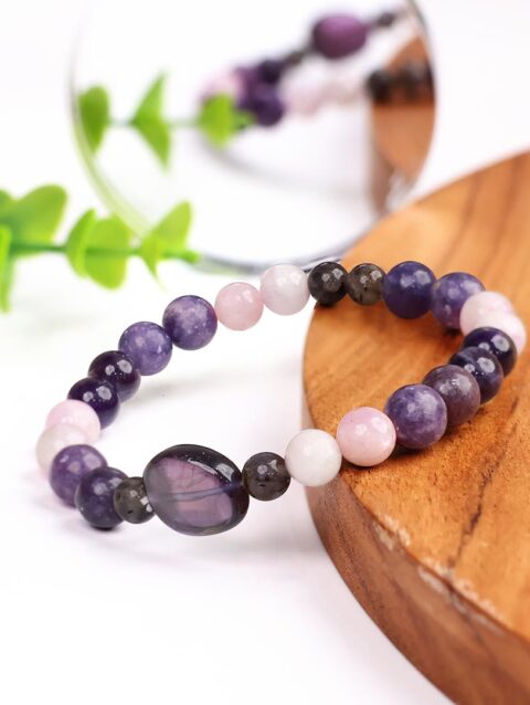 Natural Crystal Beads Addiction Bracelet