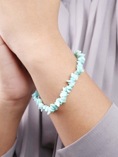 Amazonite Chips Stone Bracelet