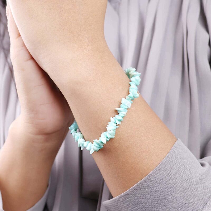 Amazonite Chips Stone Bracelet