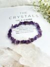 Natural Amethyst Chips Elastic Bracelet