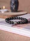 Black Obsidian Buddha Crystal Bracelet