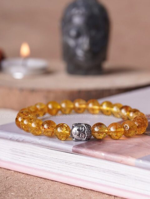 Citrine Buddha Crystal Bracelet