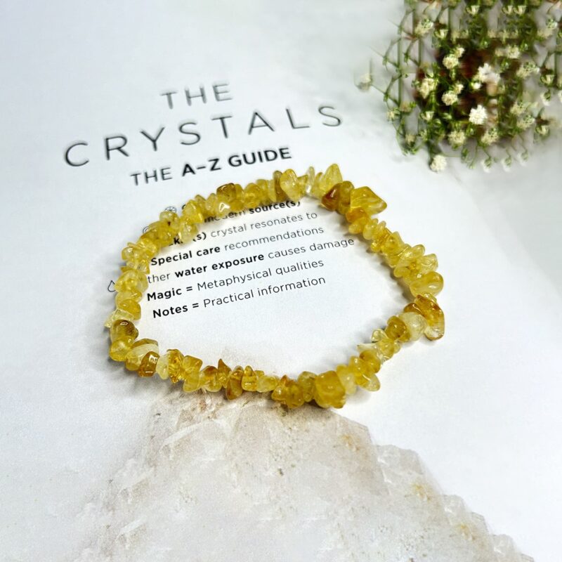 Citrine Chips Elastic Bracelet