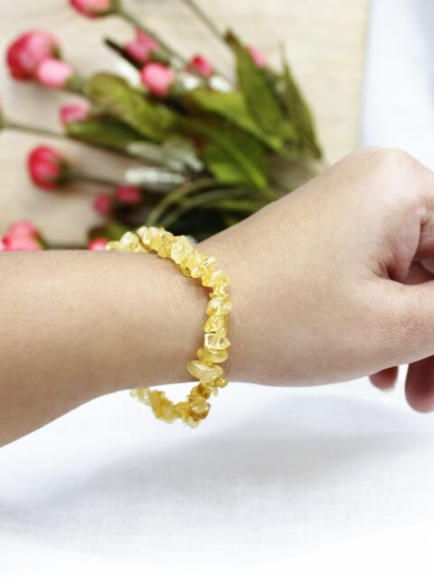 Citrine Chips Elastic Bracelet