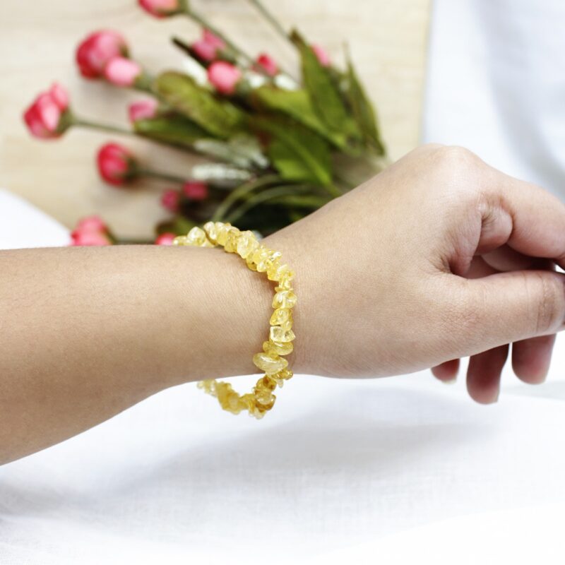 Citrine Chips Elastic Bracelet