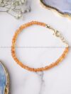 Citrine Faceted bati Shape Beads Crystal Bracelet