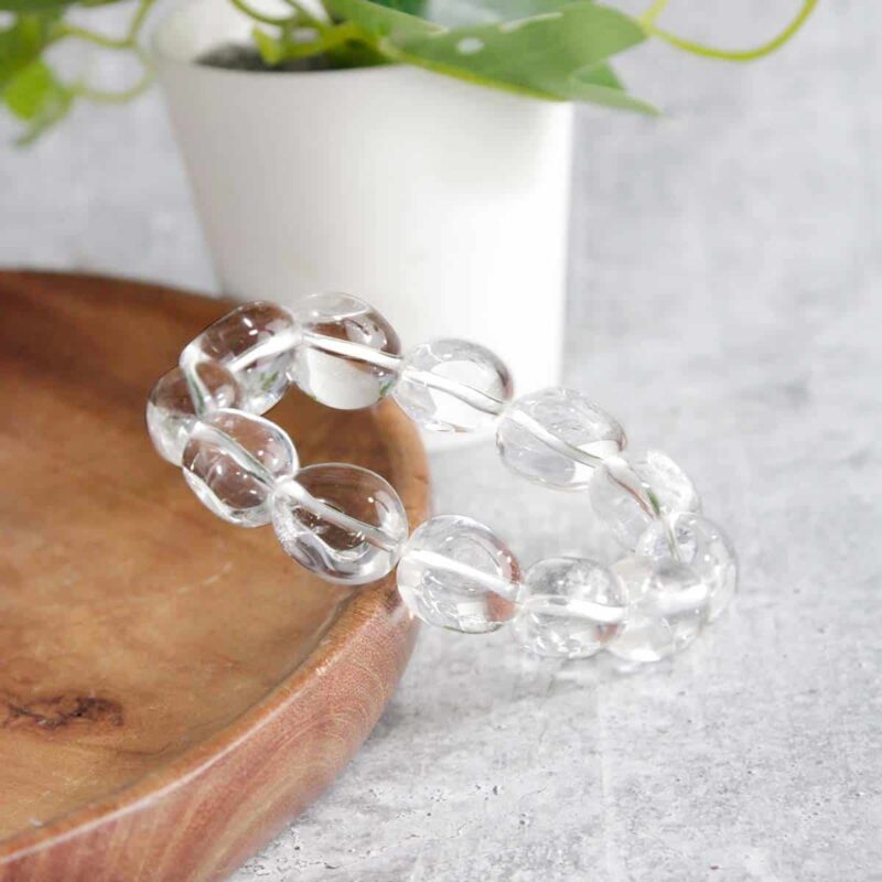 Shop Natural Clear Quartz Tumble Bracelet