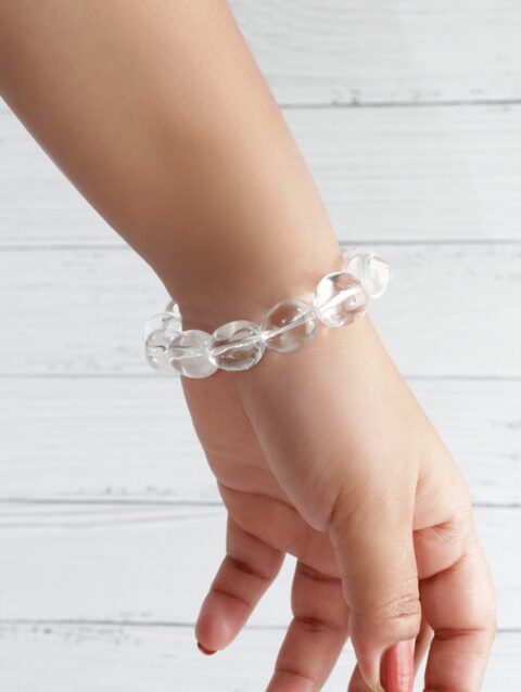 Shop Natural Clear Quartz Tumble Bracelet