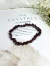 Garnet Chips Elastic Bracelet