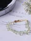 Green Amethyst Crystal Tear Drop Beads Bracelet