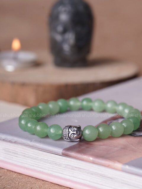 Green Aventurine Buddha Crystal Bracelet