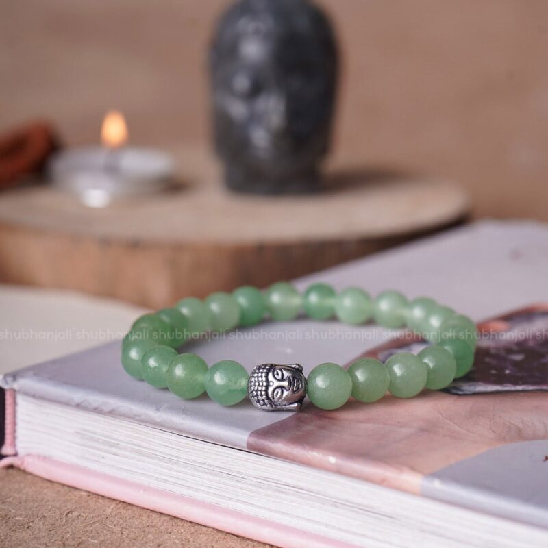 Green Aventurine Buddha Crystal Bracelet