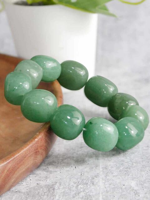 Shop Natural Green Aventurine Crystal Tumble Bracelet